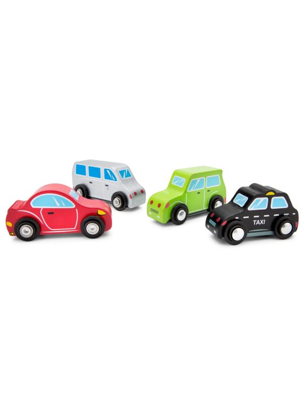 Petites voitures en bois