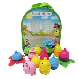 Sac de 28 pièces Perles éducatives animaux LALABOOM