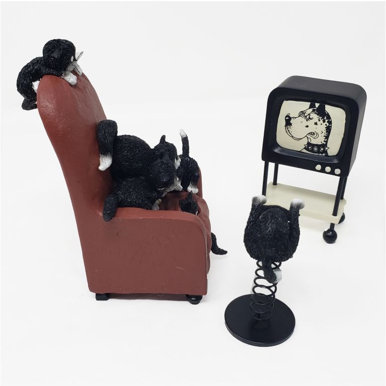 Figurine chat Dubout -Quelle horreur!