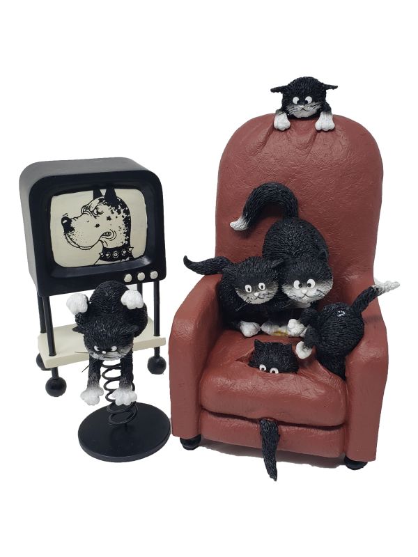 Figurine chat Dubout -Quelle horreur!