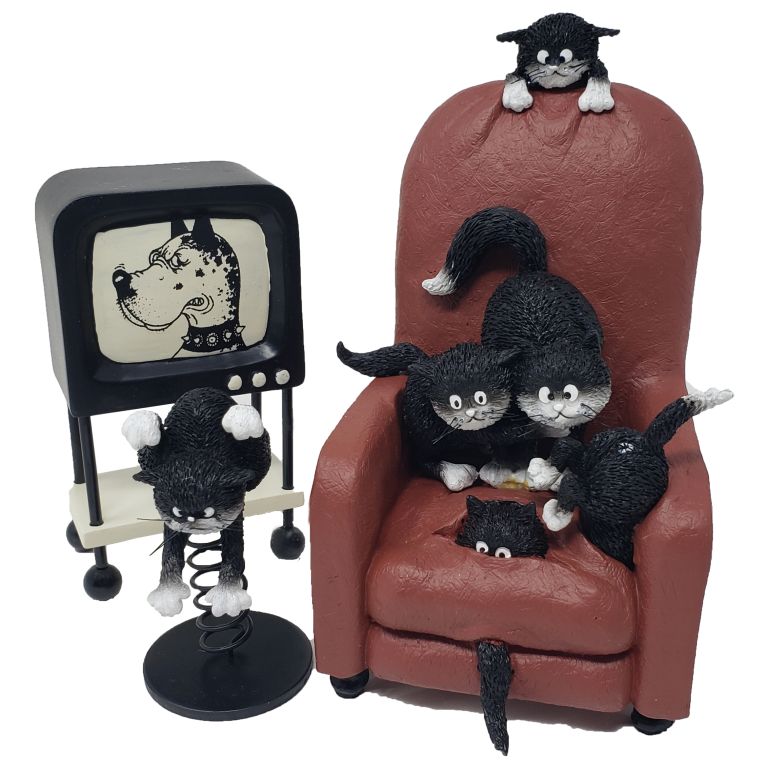 Figurine chat Dubout -Quelle horreur!