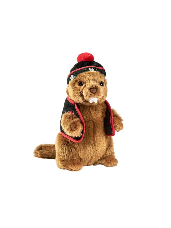 ANIMA peluche marmotte siffleuse ou qui yodel (chant tyrolien)