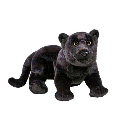 Peluche panthère noire couchée 42 cmL