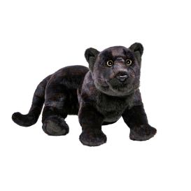 Peluche panthère noire couchée 42 cmL