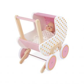 Landau " candy chic" - Réplique pour enfant en bois