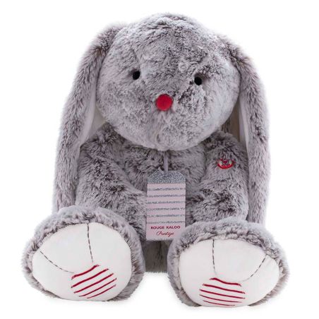 Doudou rouge  "KALOO" -38 cm LAPIN LEO