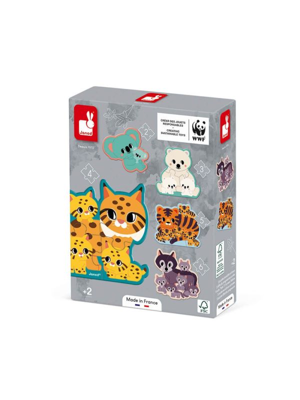 Puzzles évolutif 4 pièces lynx