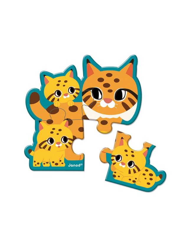Puzzles évolutif 4 pièces lynx