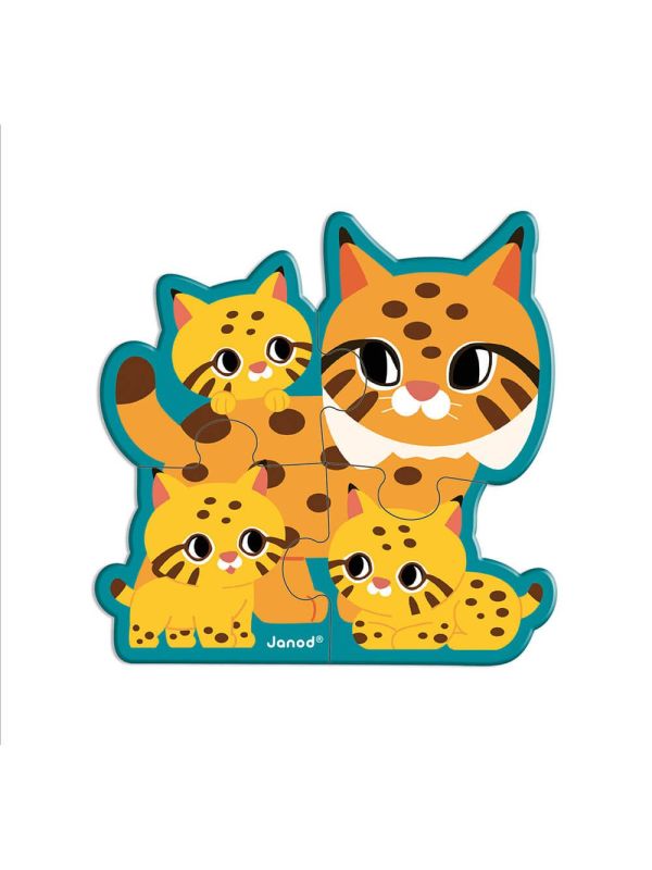 Puzzles évolutif 4 pièces lynx