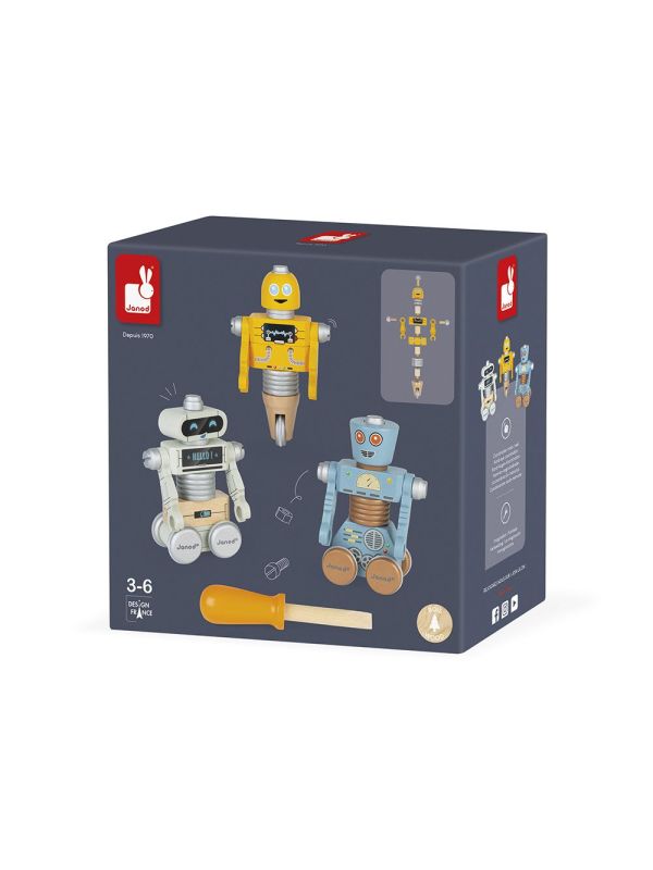 Robots "Brico'kids" en bois