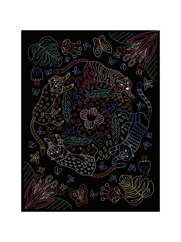 Kit créatif coffret  multi-activité "scratch art"