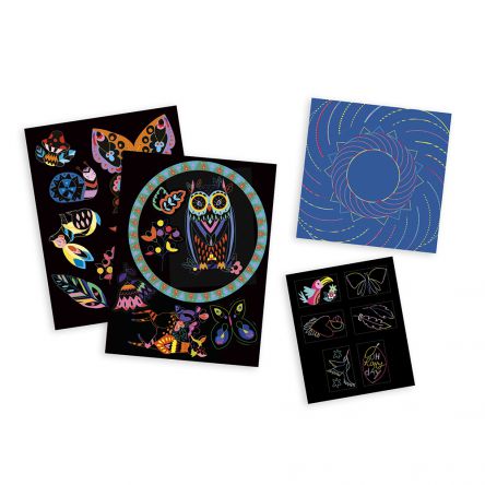 Kit créatif coffret  multi-activité "scratch art"