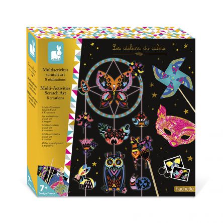 Kit créatif coffret  multi-activité "scratch art"