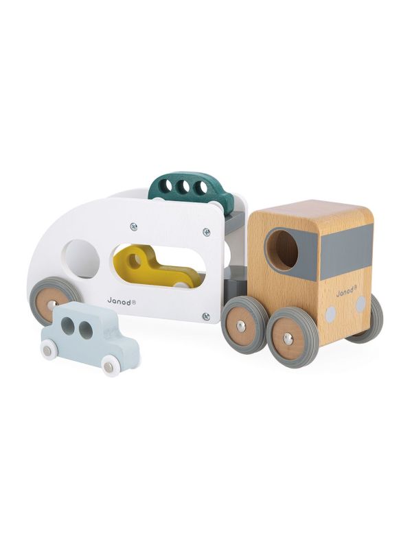 Camion transporteur multi bolides bois