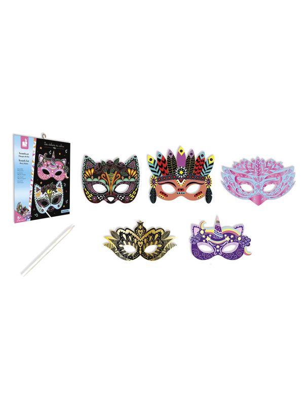 kit créatif- masques à gratter