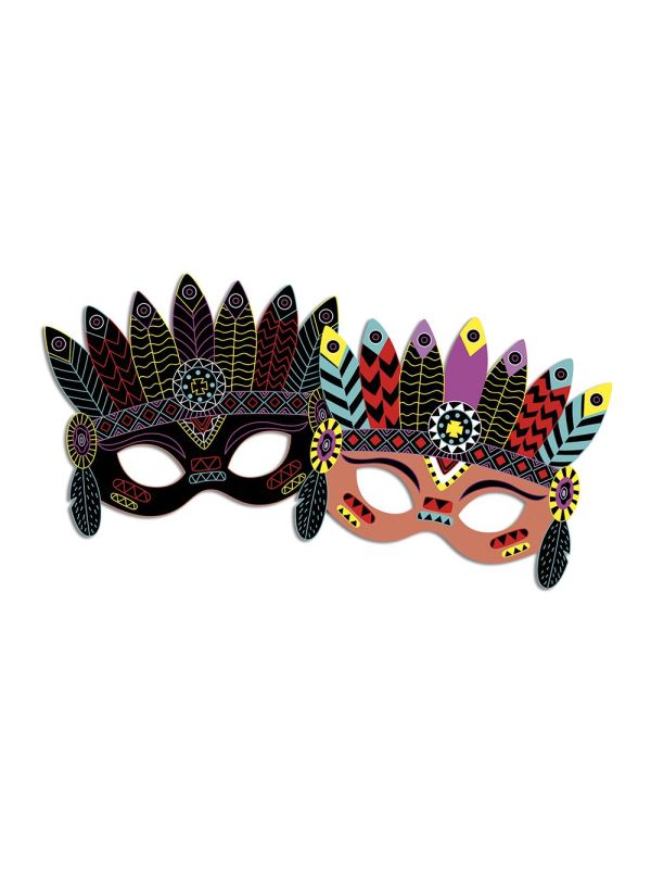 kit créatif- masques à gratter