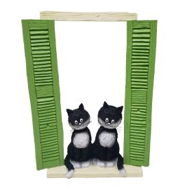 Figurine chat Dubout-Les curieuses