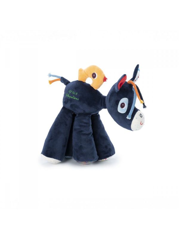 Peluche d'activité "IGNACE"  âne sonore