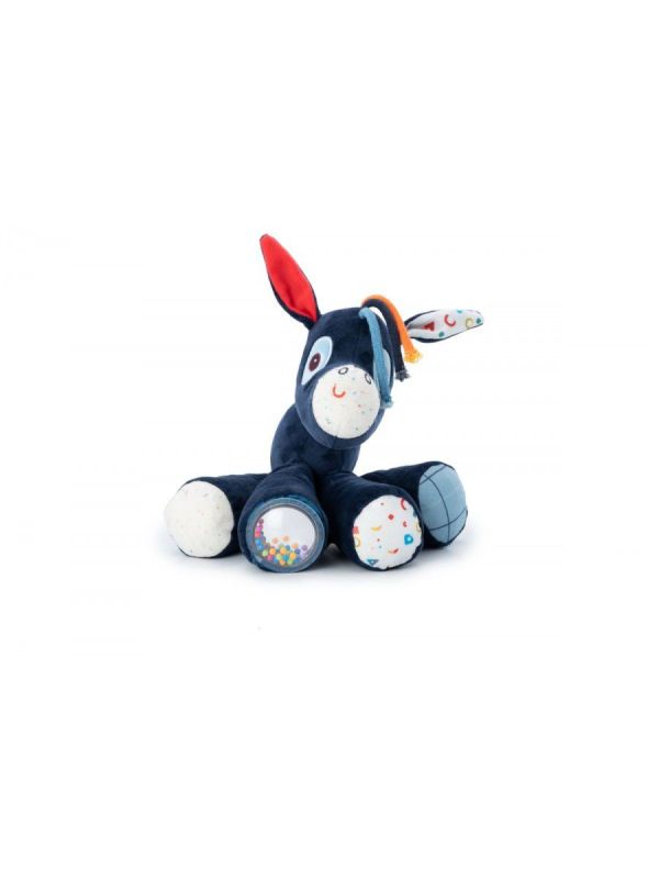 Peluche d'activité "IGNACE"  âne sonore