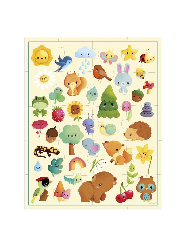 Puzzle 20 pièces les animaux de la fôret