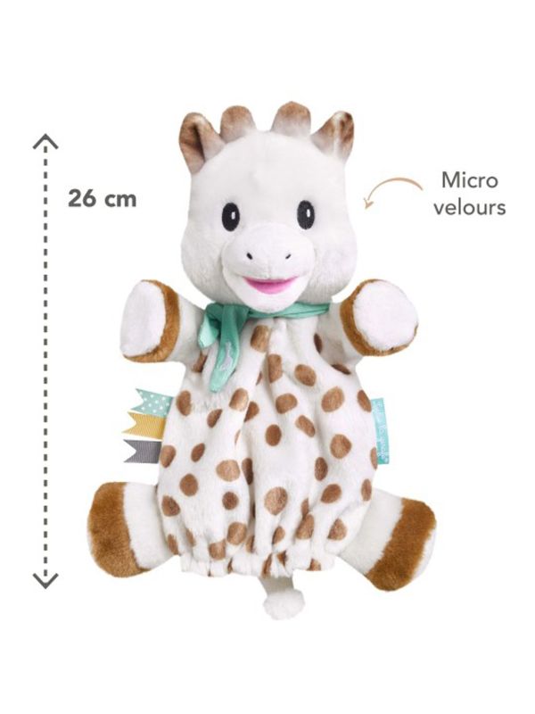 Doudou marionette Sophie la girafe