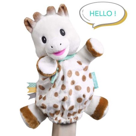Doudou marionette Sophie la girafe