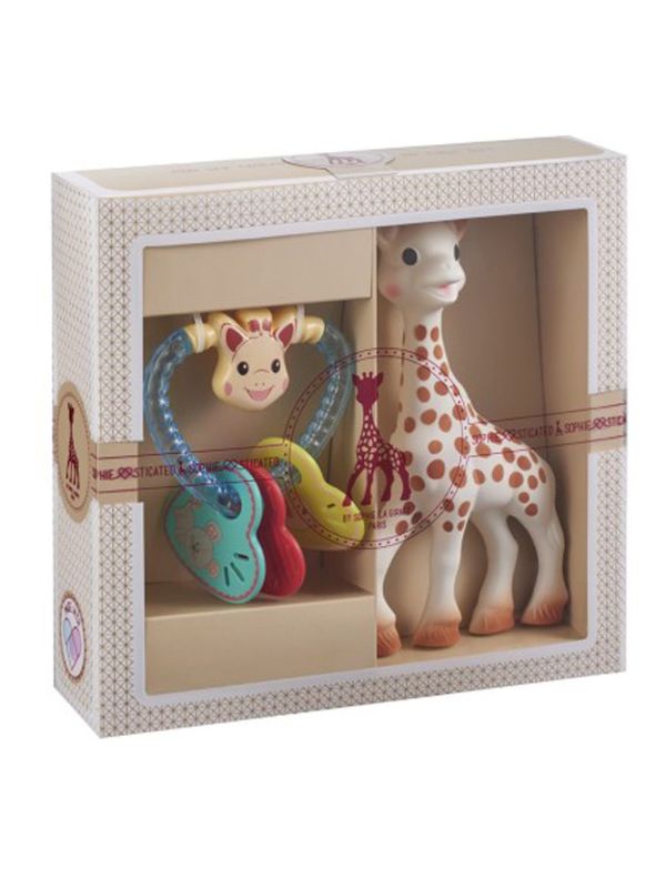 Coffret naissance sophie la girafe et un hochet
