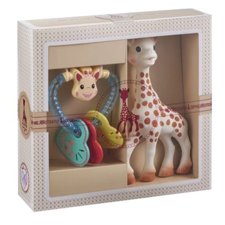 Coffret naissance sophie la girafe et un hochet