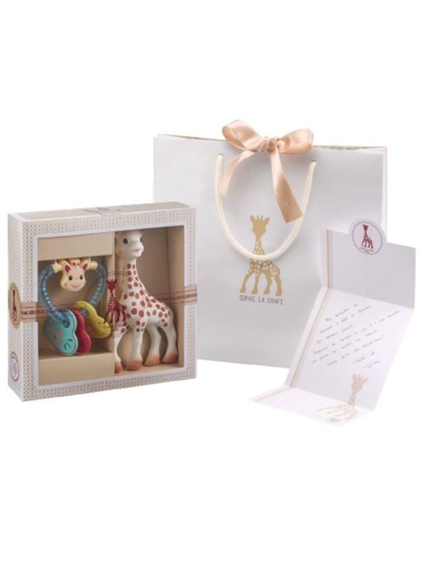 Coffret naissance sophie la girafe et un hochet