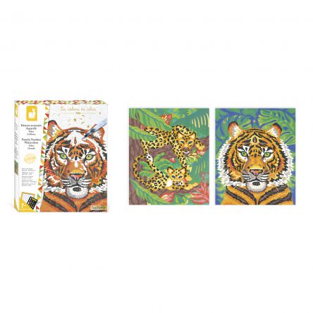 kit créatif-peinture au numéro -  tigre