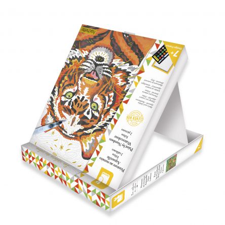 kit créatif-peinture au numéro -  tigre