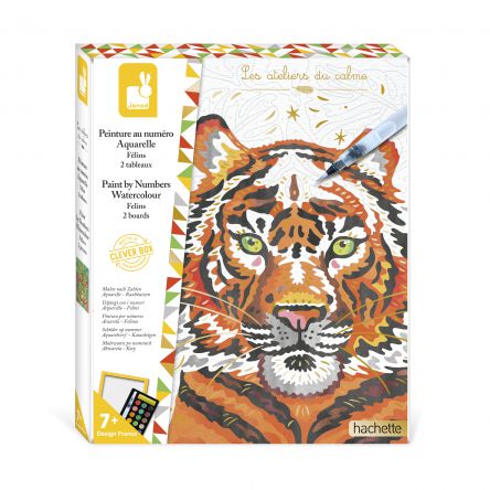 kit créatif-peinture au numéro -  tigre