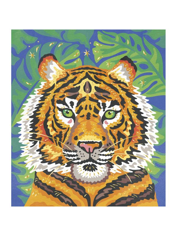 kit créatif-peinture au numéro -  tigre