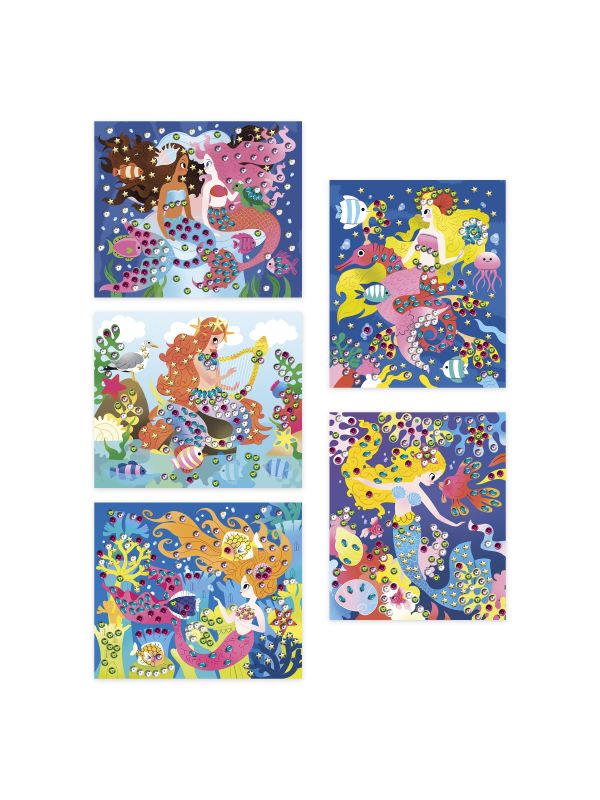 Kit créatif sequins à Coller Sirènes 6 +