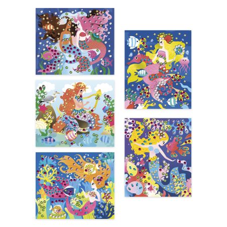 Kit créatif sequins à Coller Sirènes 6 +