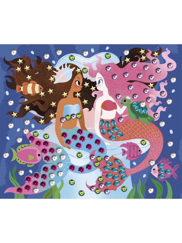 Kit créatif sequins à Coller Sirènes 6 +