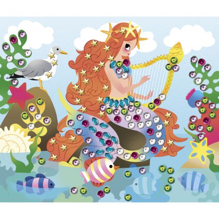 Kit créatif sequins à Coller Sirènes 6 +