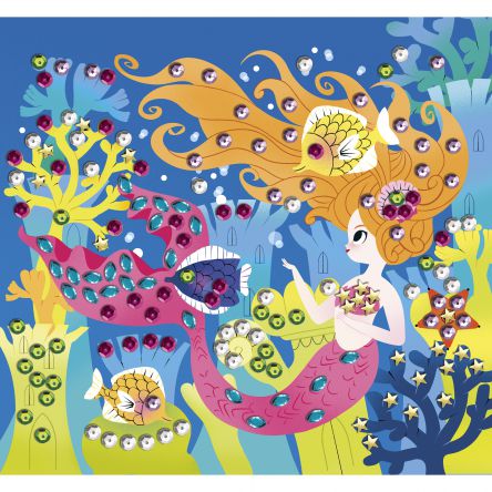 Kit créatif sequins à Coller Sirènes 6 +