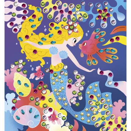 Kit créatif sequins à Coller Sirènes 6 +