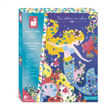 Kit créatif sequins à Coller Sirènes 6 +