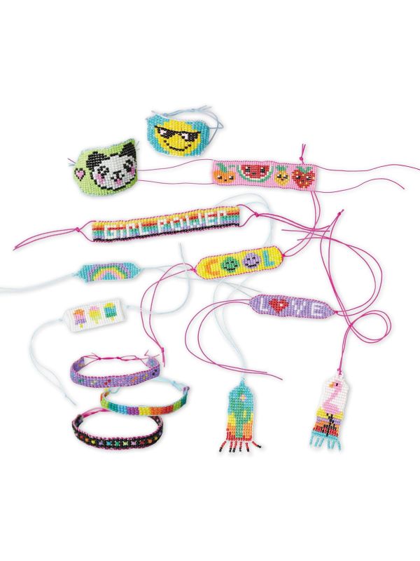 Kit créatif 13 Bijoux Pop en Perles et un Métier à Tisser