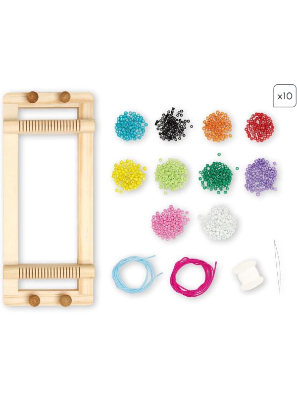 Kit créatif 13 Bijoux Pop en Perles et un Métier à Tisser