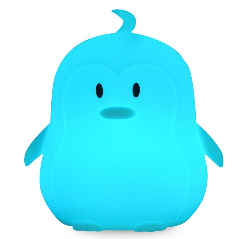 Veilleuse 8 couleurs 3 modes- Pingouin