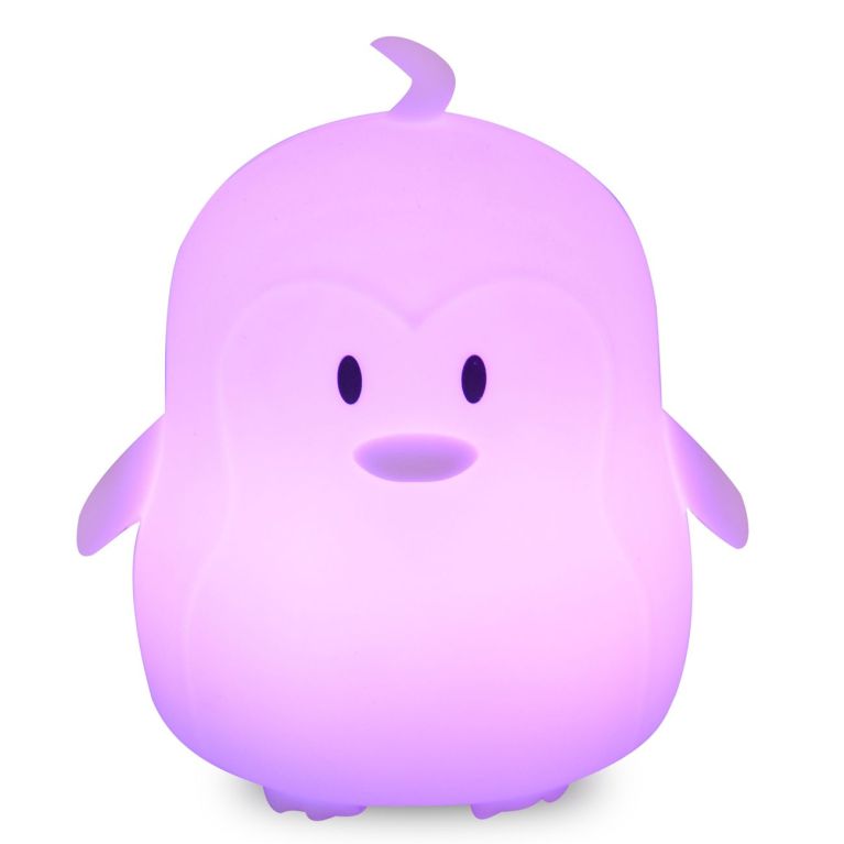 Veilleuse 8 couleurs 3 modes- Pingouin