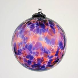 Boule de noël en verre soufflé - Rose / Violet