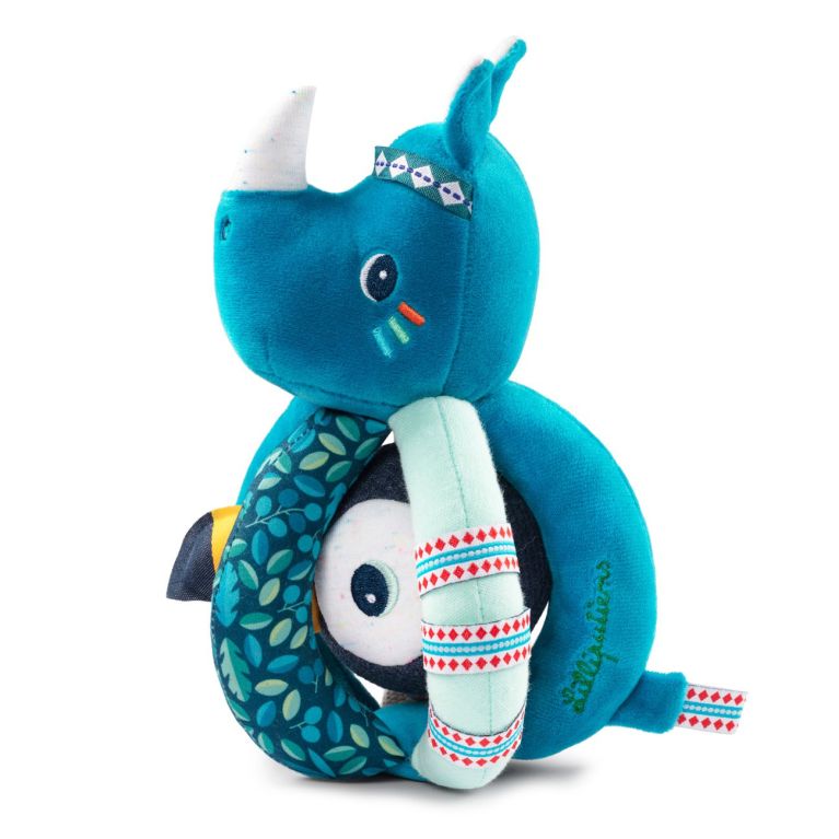 83370 - Hochet a poignees Marius le rhino 83370 - Hochet a poignees Marius le rhino