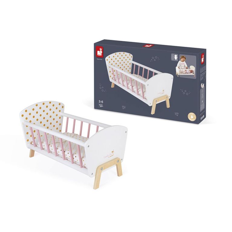 Lit en bois pourpoupée " CANDY CHIC" Lit en bois pourpoupée " CANDY CHIC"