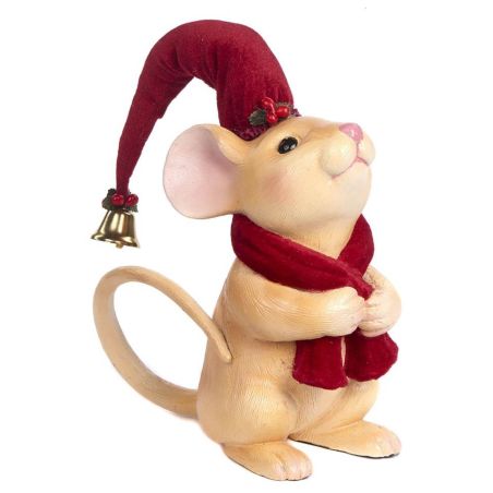 Figurine souris de noël