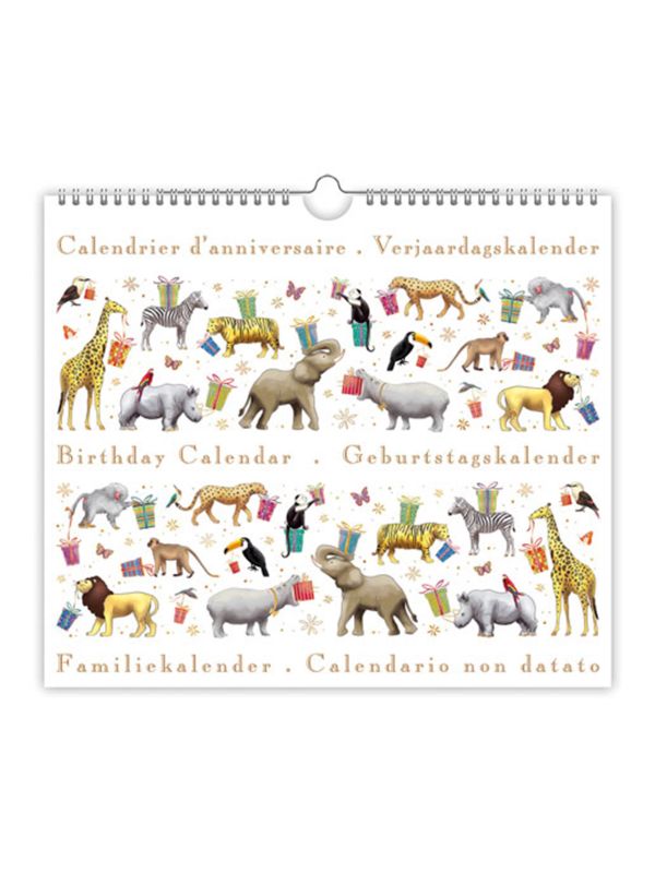 Calendrier d'anniversaire perpétuel  - Multi-thèmes