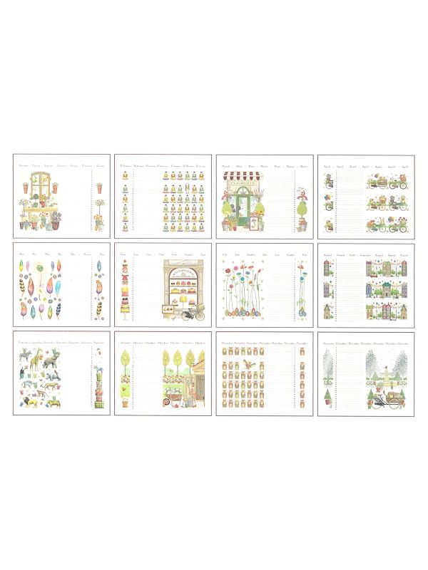 Calendrier d'anniversaire perpétuel - Multi-thèmes